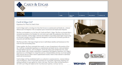 Desktop Screenshot of cardiedgarlaw.com
